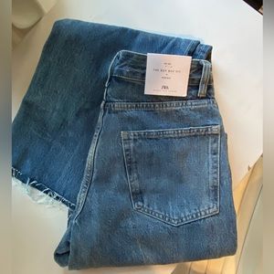 Zara boy boy fit jeans in Azure blue size 6